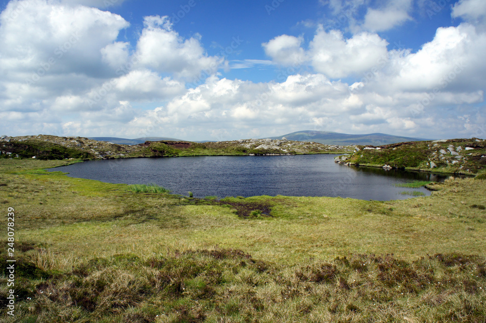 Lough Firrib.Small glacial lake in the Wicklow Mountains.Ireland. 