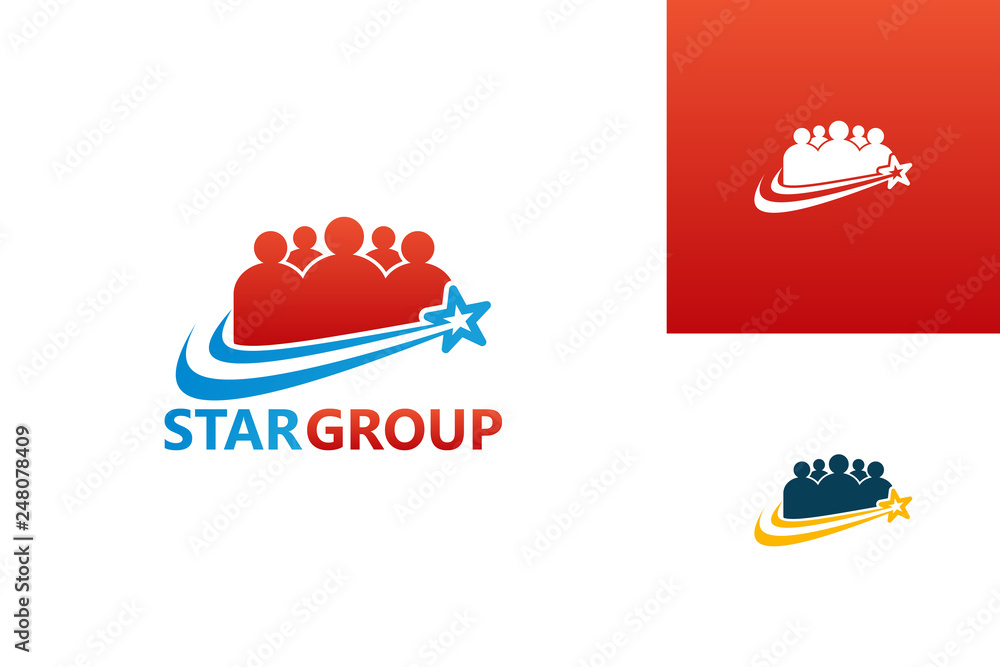 Star Group Logo Template Design Vector, Emblem, Design Concept, Creative Symbol, Icon Star Group Logo Template Design Vector, Emblem, Design Concept, Creative Symbol, Icon