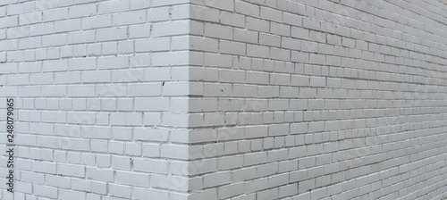 House corner, brick wall