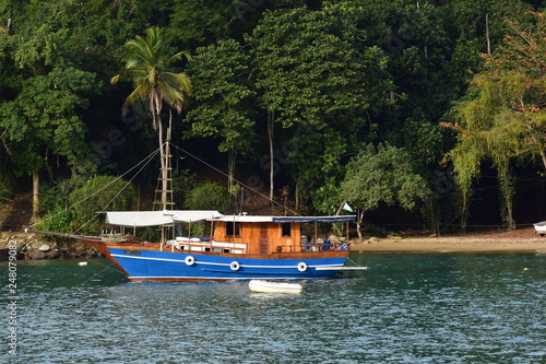 brazilian boat in bay