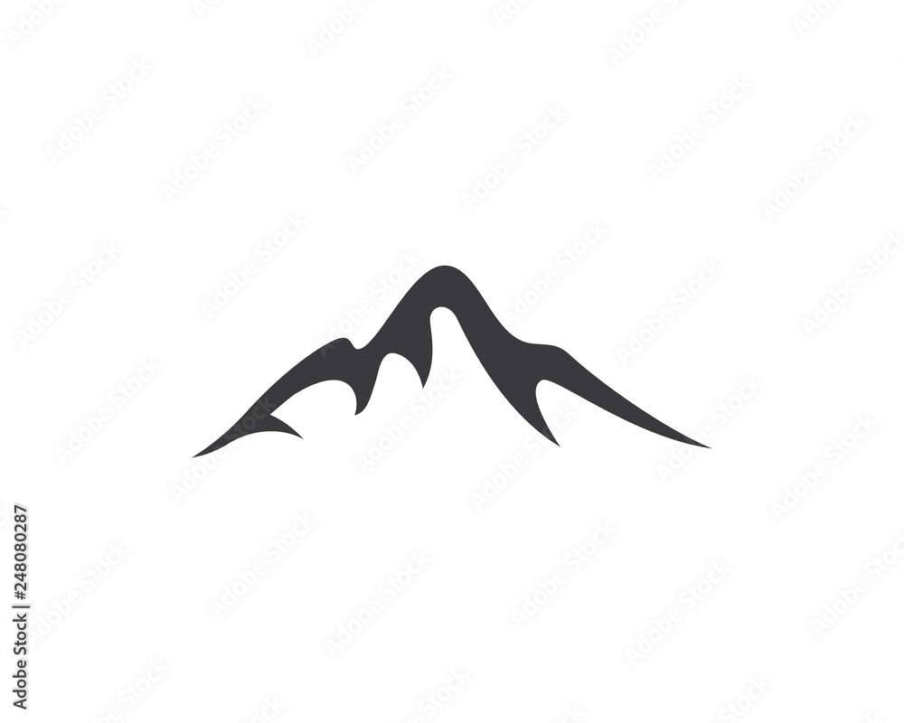 Mountain logo template vector icon illustration Mountain logo template vector icon illustration