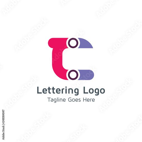 Lettering C Vector