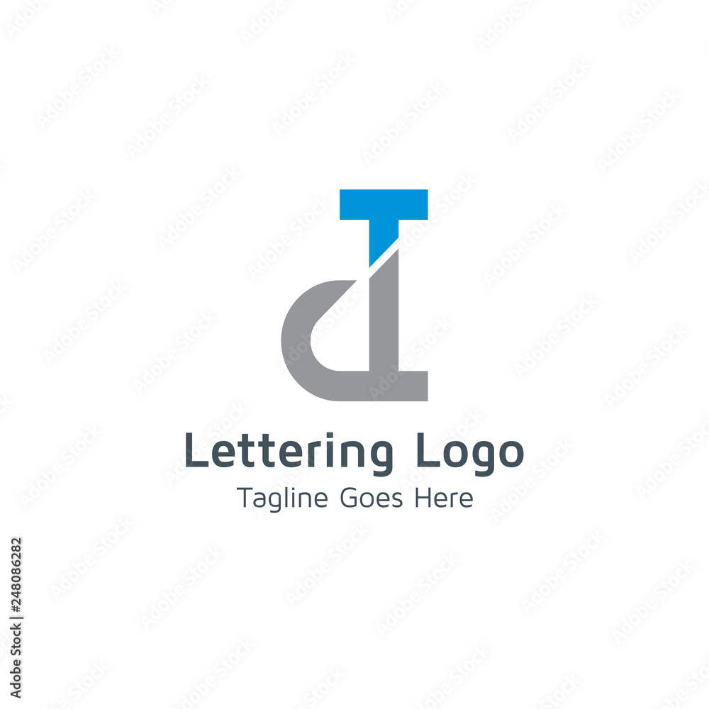 Lettering D Vector