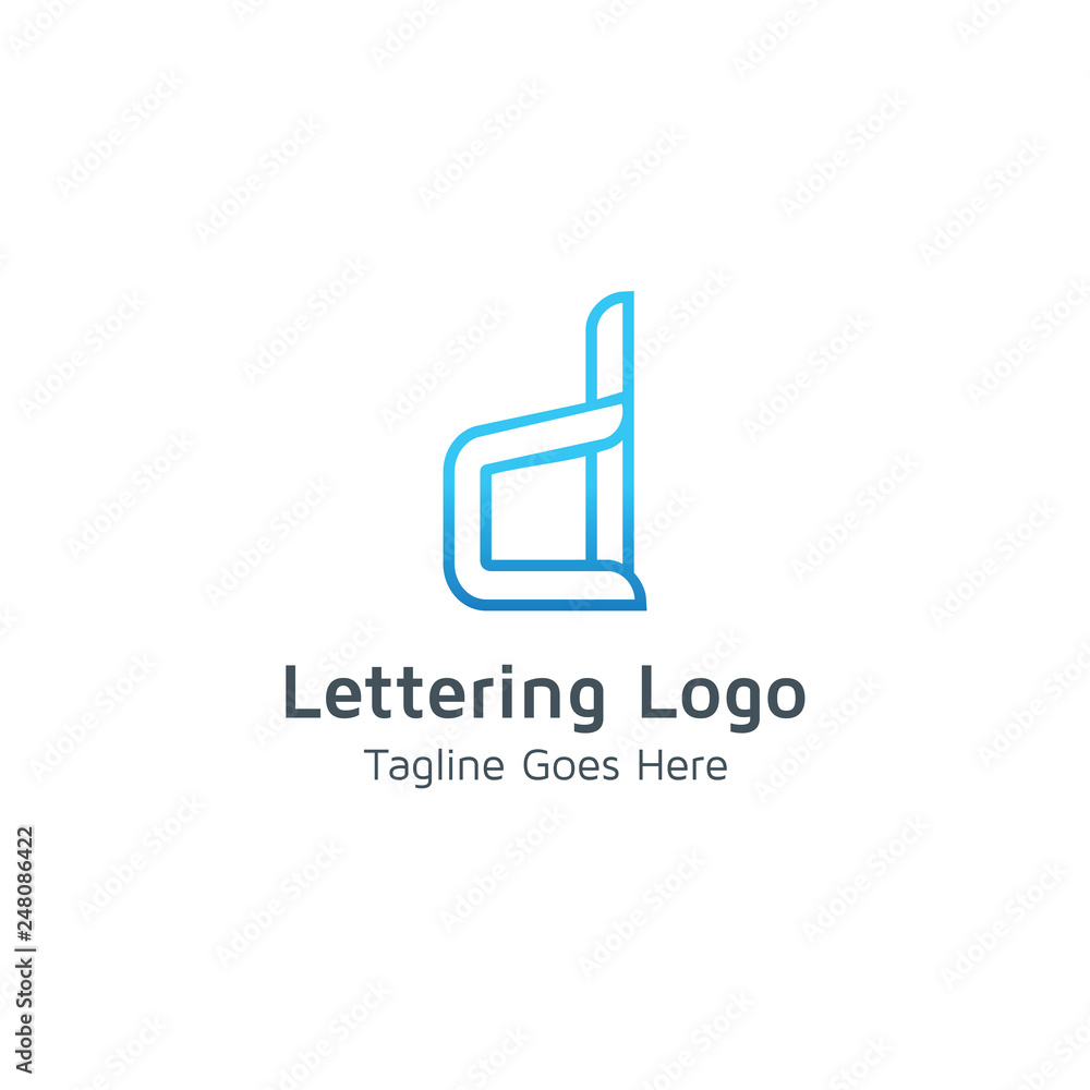 Lettering D Vector Lettering D Vector