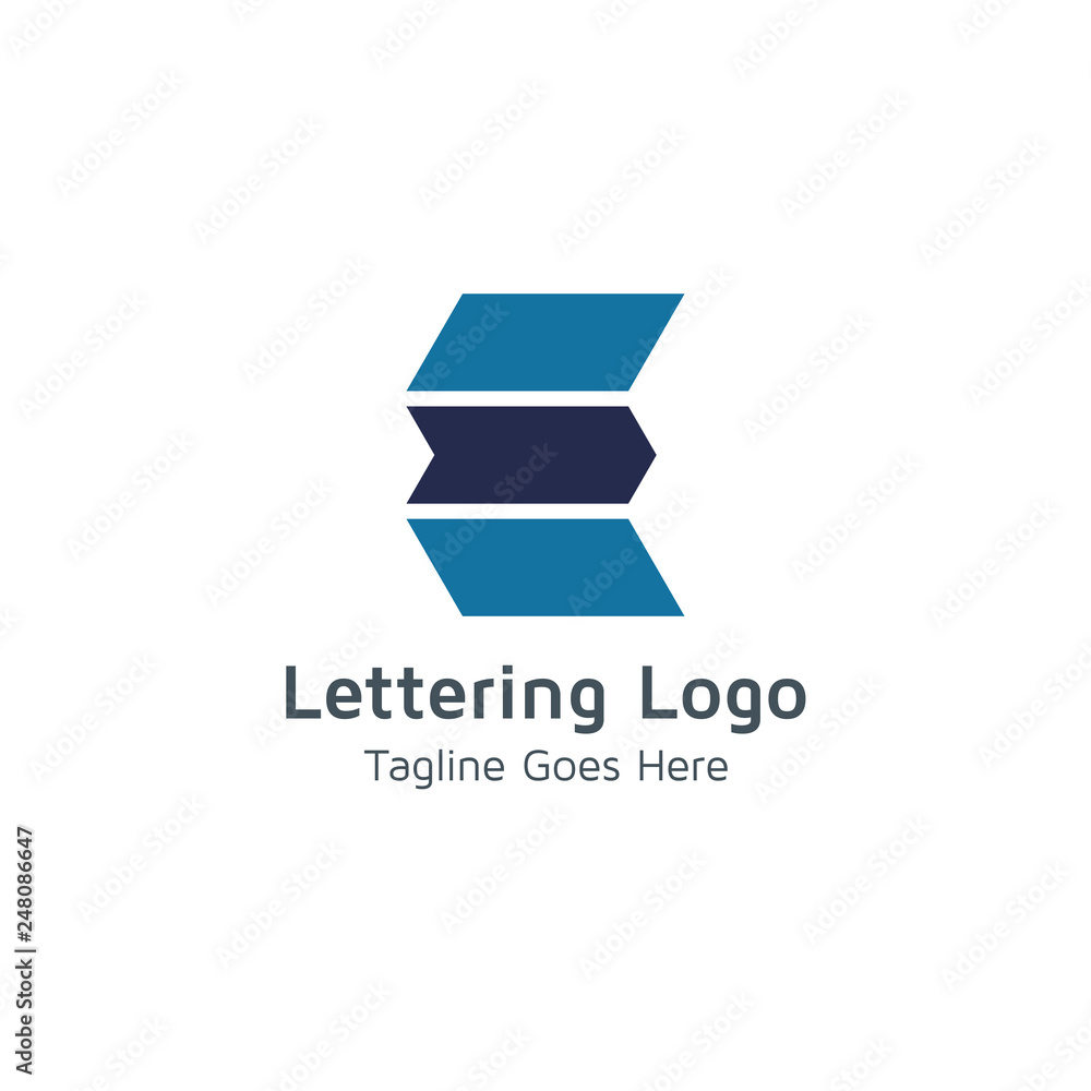 Lettering E Vector Lettering E Vector