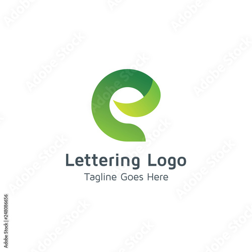 Lettering E Vector