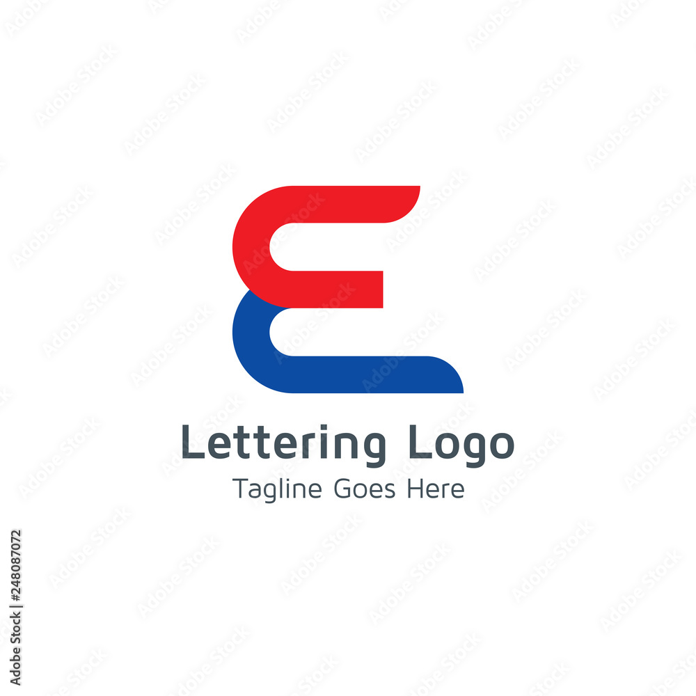 Lettering E Vector Lettering E Vector