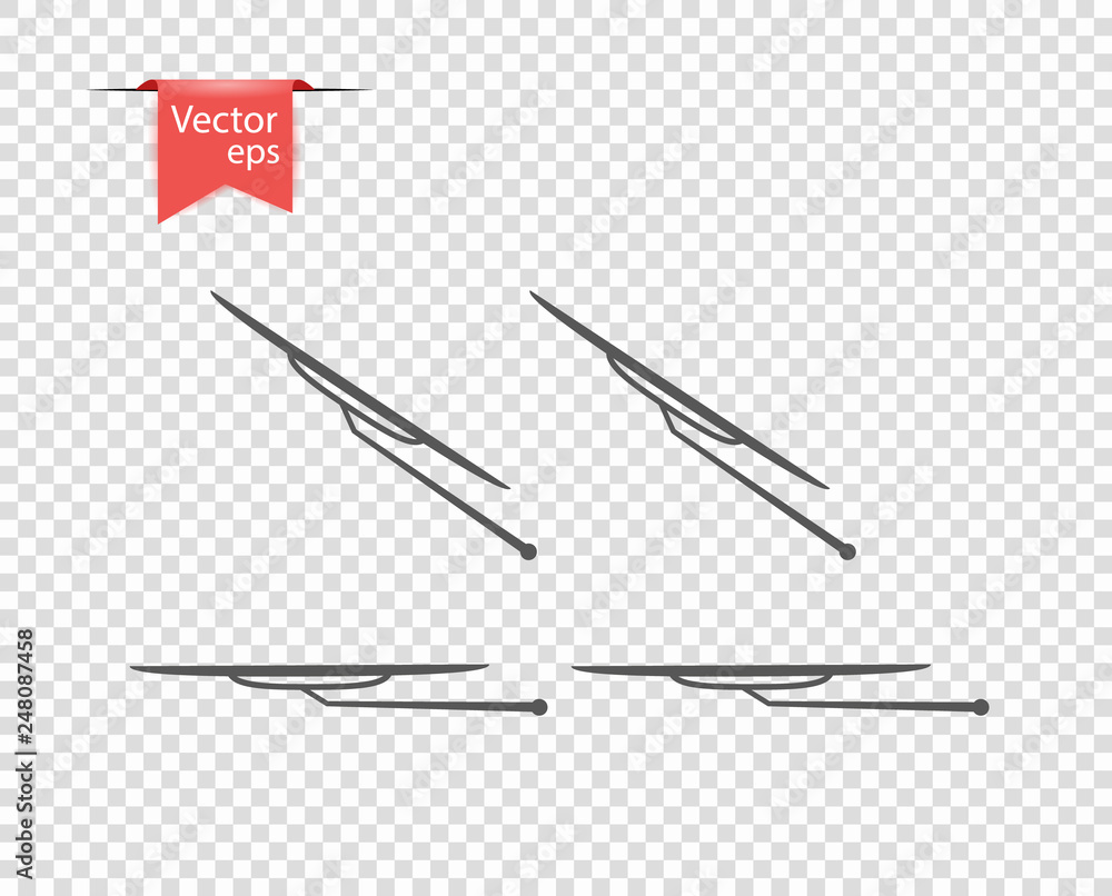 Windshield wiper in inclement weather. vector illustration, design elements on isolated transparent background. Windshield wiper in inclement weather. vector illustration, design elements on isolated transparent background.