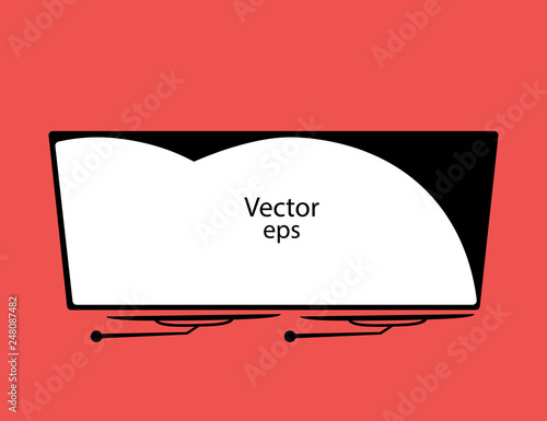 Windshield wiper in inclement weather, banner. Vector illustration with space for your text.