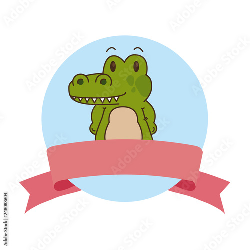 cute little crocodrile character