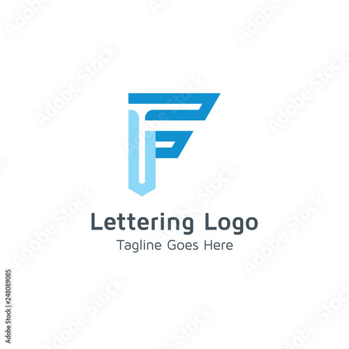 Lettering F Vector
