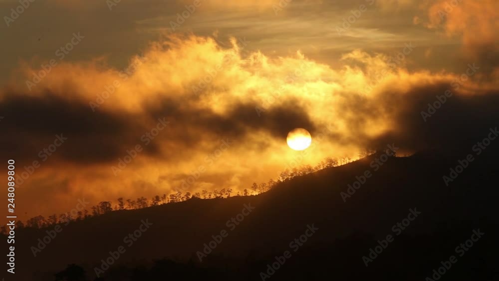 Dramatic Sunrise over the mountains Dramatic Sunrise over the mountains