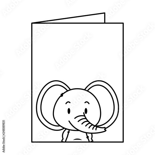 cute little elephant character