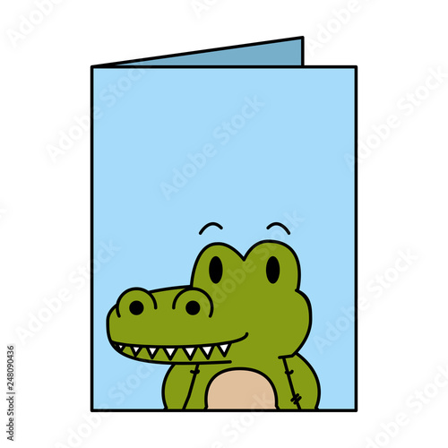 cute little crocodrile character