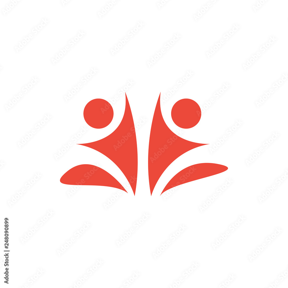 Happy people illustration Happy people illustration