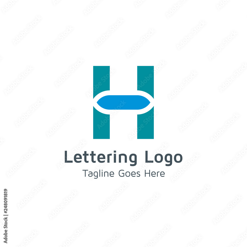 Lettering H Vector Lettering H Vector