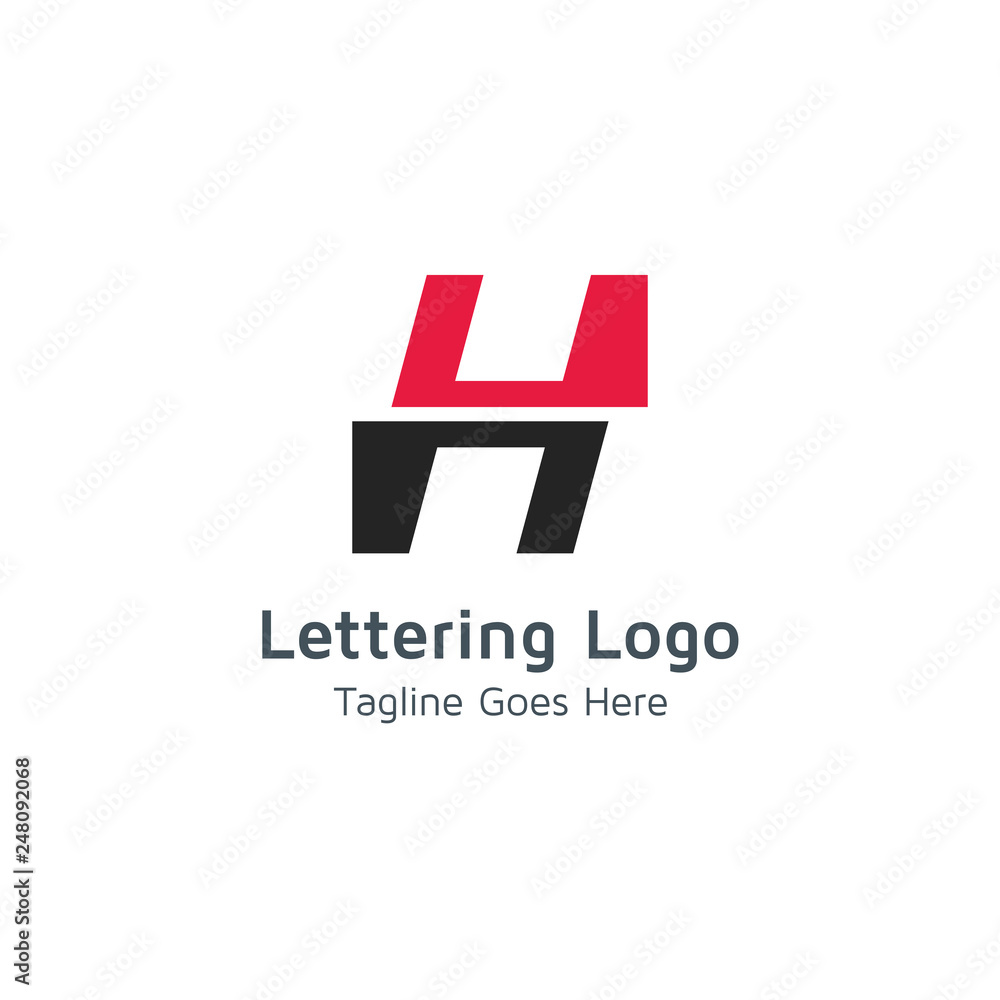 Lettering H Vector Lettering H Vector