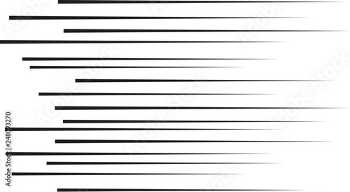 Graphic Explosion with Speed Lines. Comic Book Design Element. Black and white vector illustration