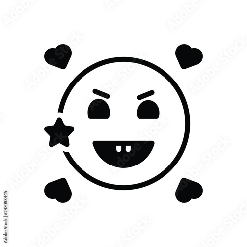 Black solid icon for ecstasy 