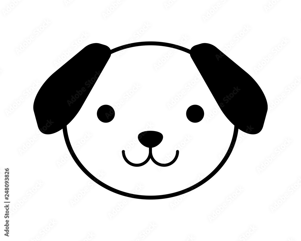 犬の顔 Stock イラスト Adobe Stock