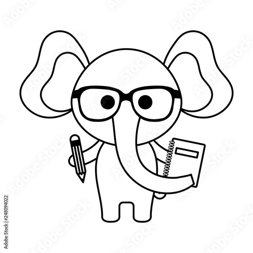 cute little elephant character