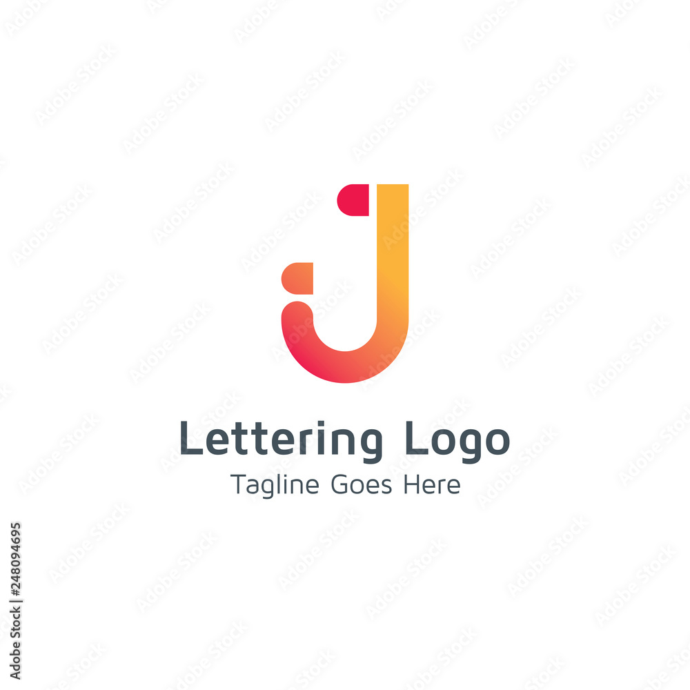 Lettering J Vector Lettering J Vector