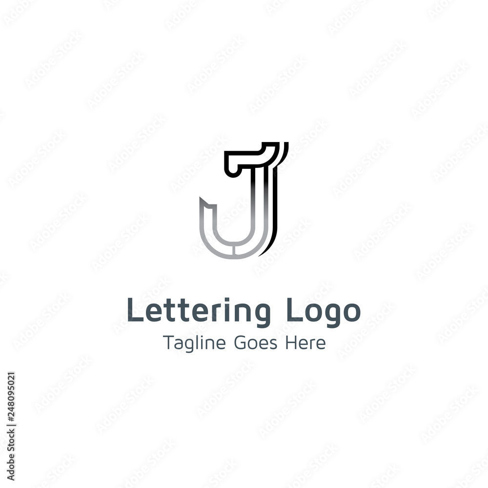 Lettering J Vector Lettering J Vector