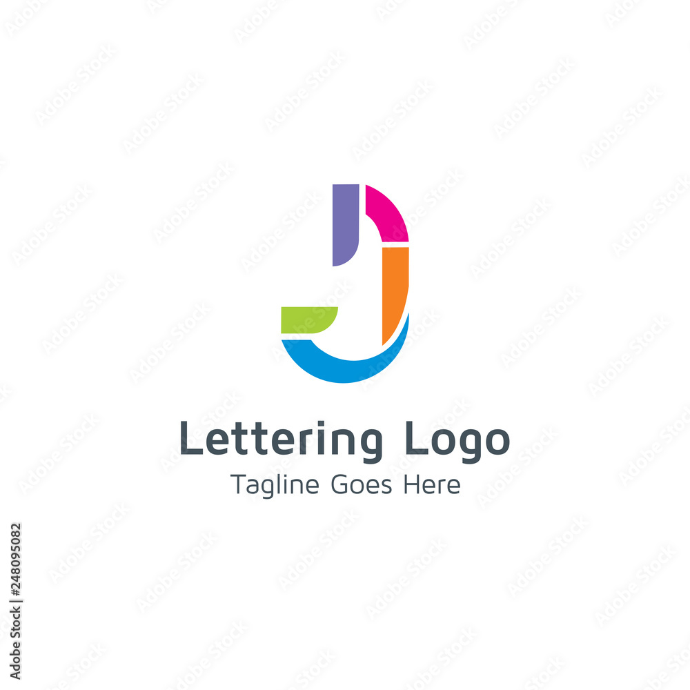 Lettering J Vector Lettering J Vector