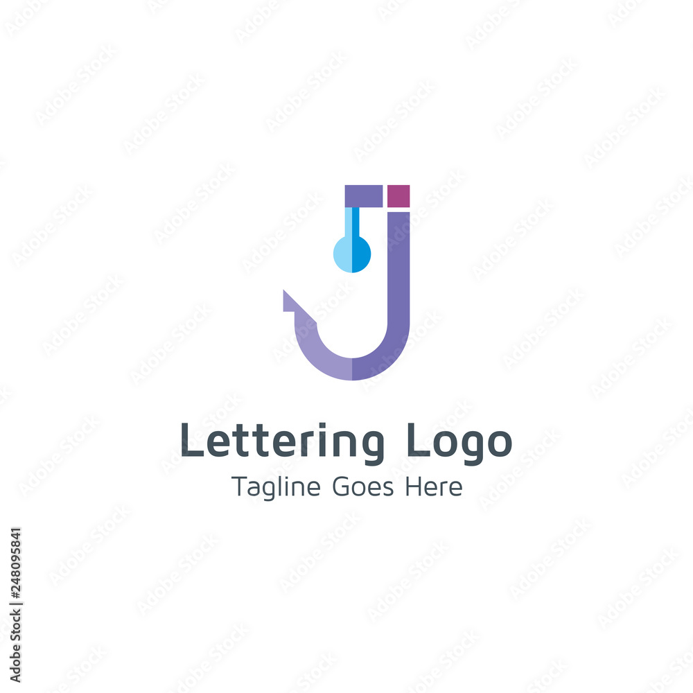 Lettering J Vector Lettering J Vector