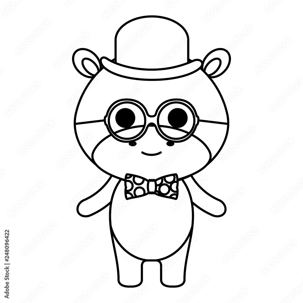 cute little hippo character cute little hippo character