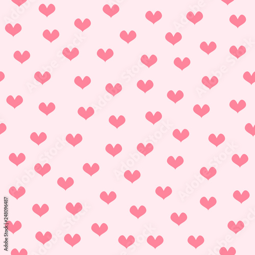 Heart background. Seamless vector pattern