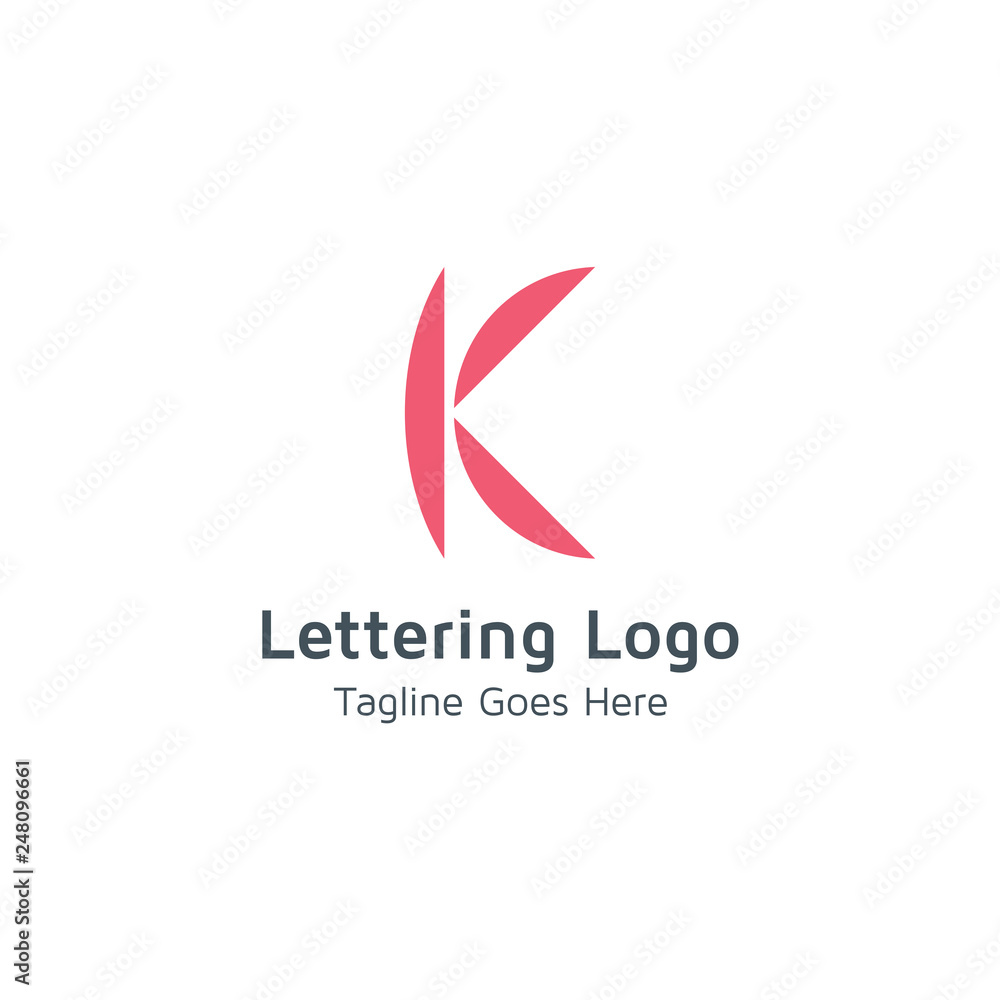 Lettering K Vector