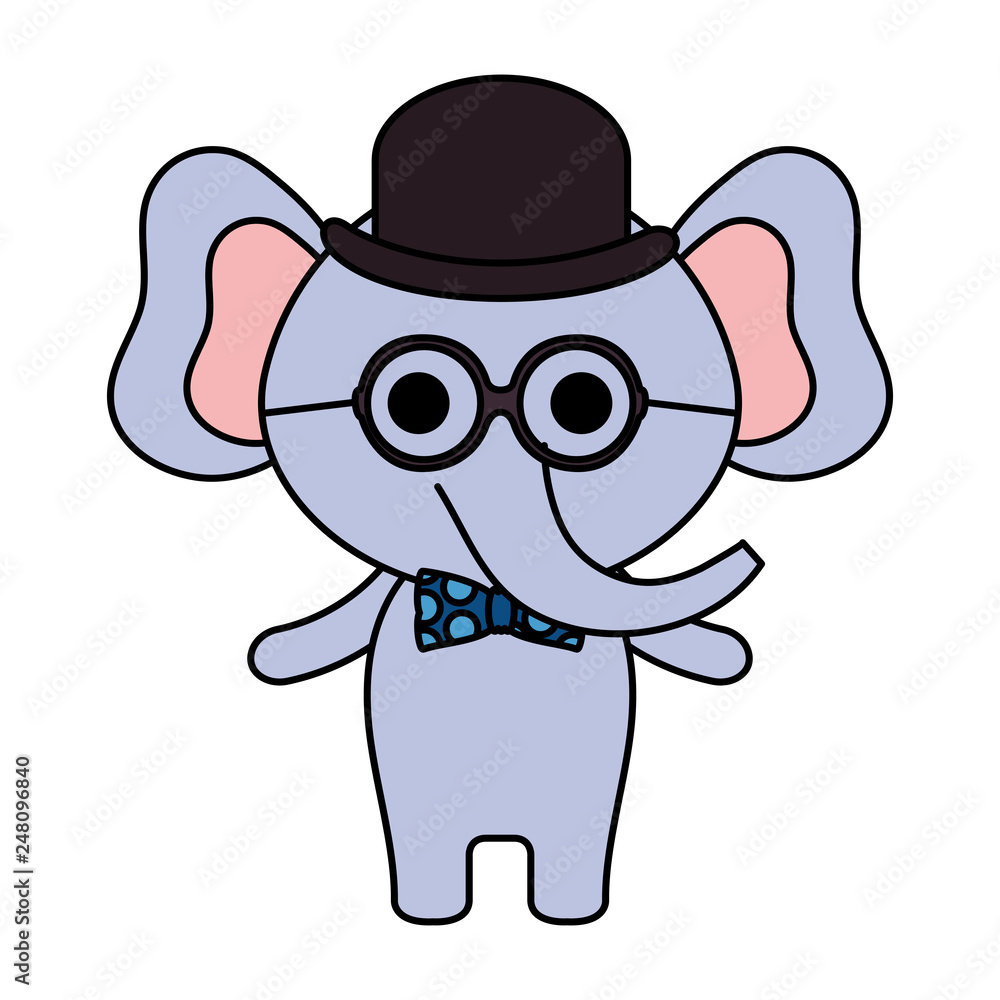 Obraz premium cute little elephant character