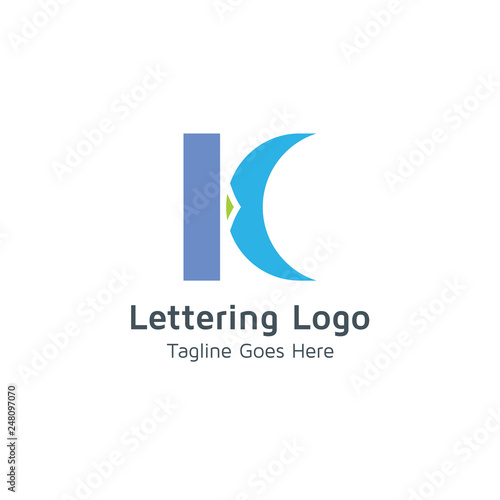 Lettering K Vector