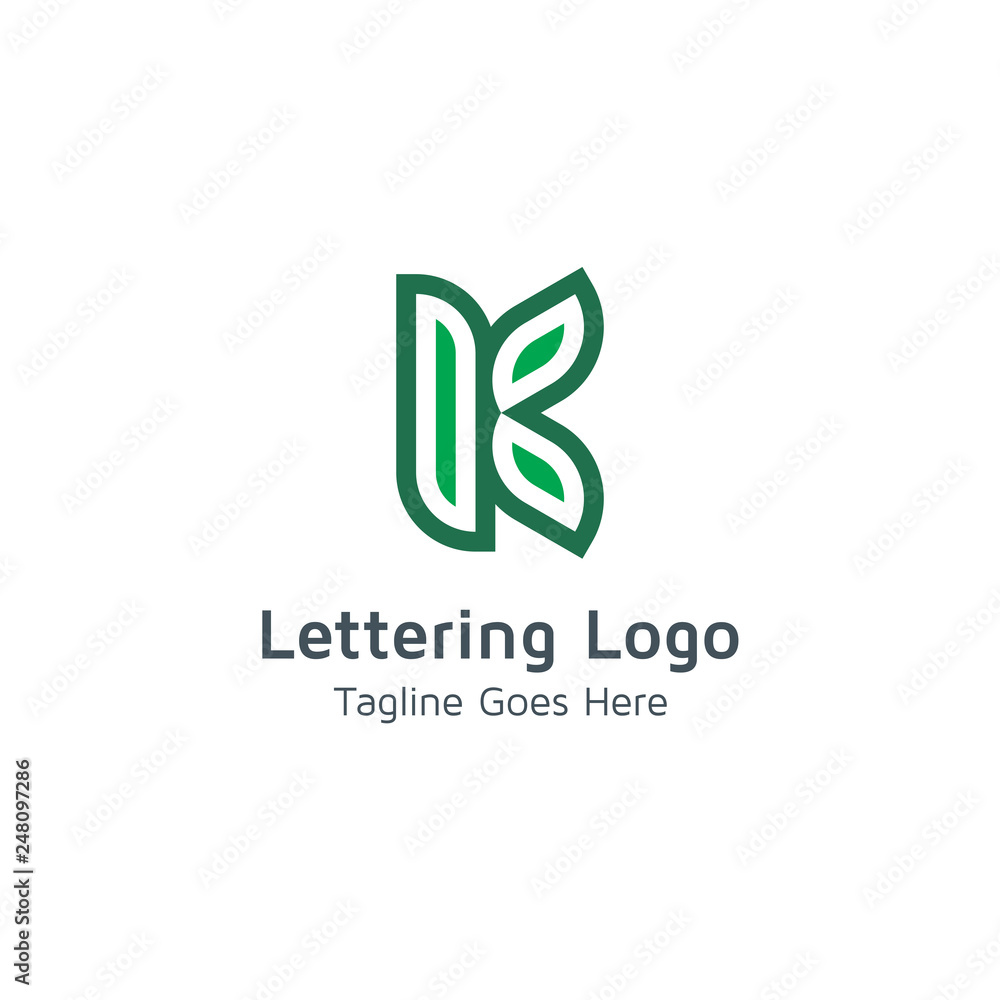 Lettering K Vector