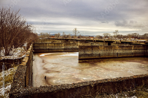  Abandoned, unused object Sewage treatment plant