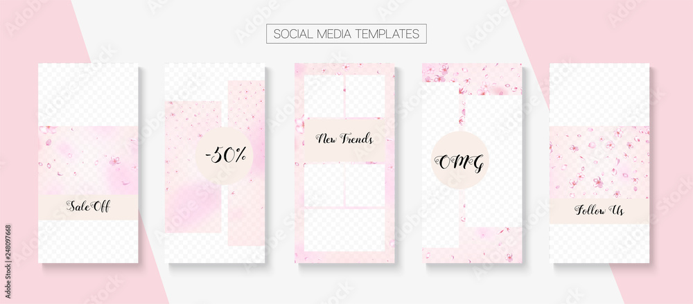 Mothers Day Spring Sale Vector Stories Layout. Mothers Day Spring Sale Vector Stories Layout.