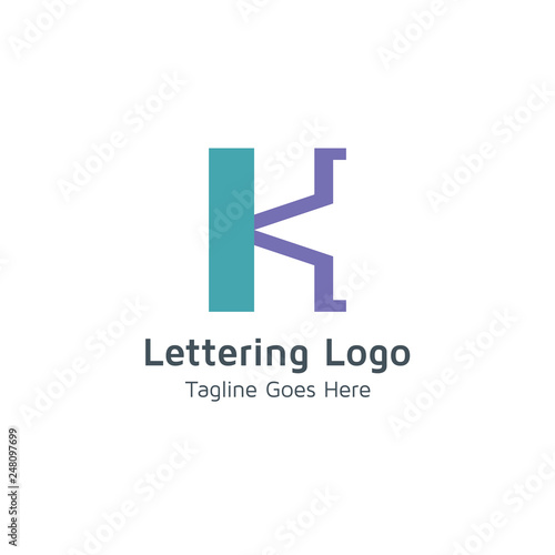 Lettering K Vector