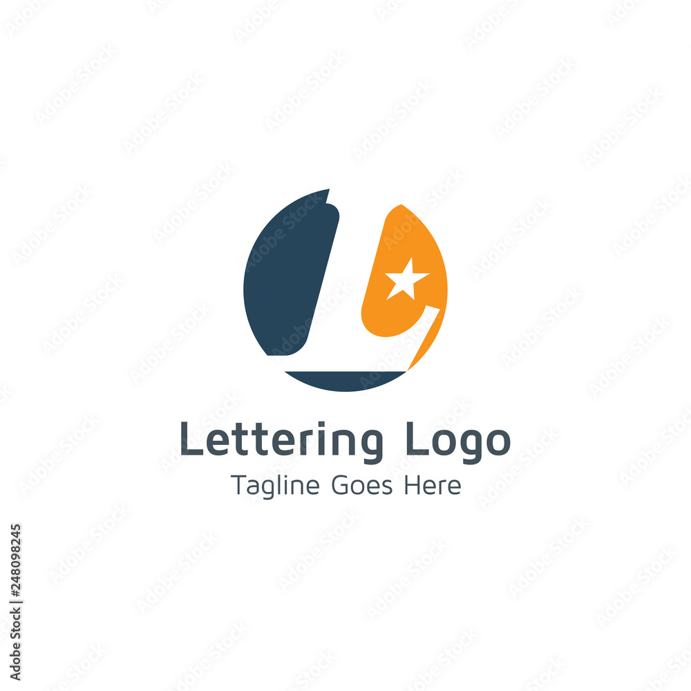Lettering L Vector Lettering L Vector