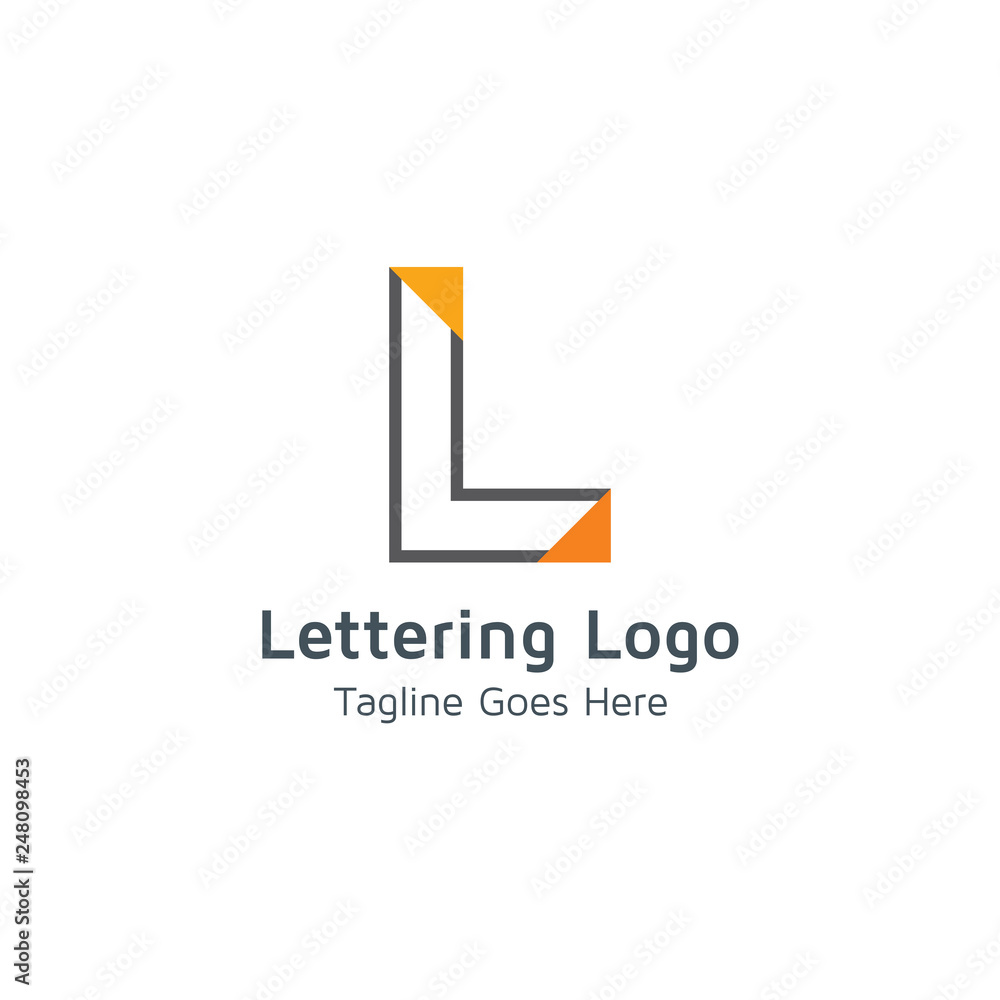 Lettering L Vector Lettering L Vector