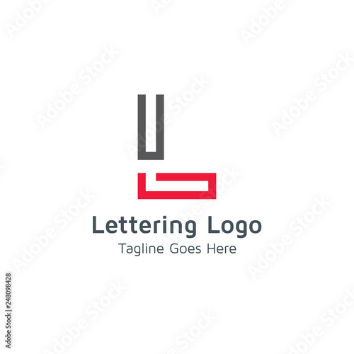 Lettering L Vector