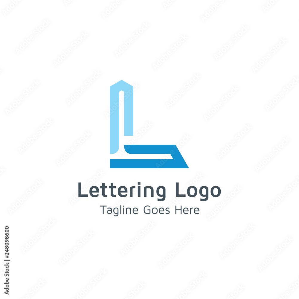 Lettering L Vector