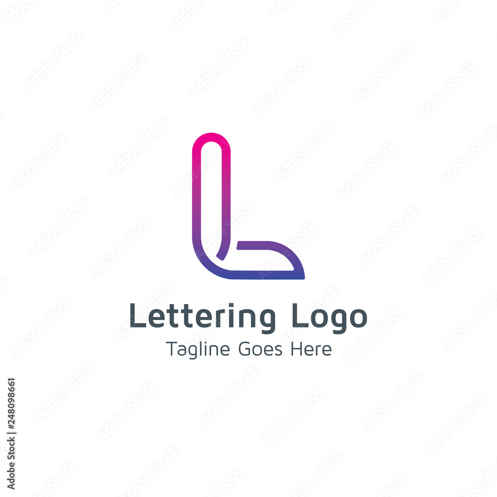 Lettering L Vector Lettering L Vector