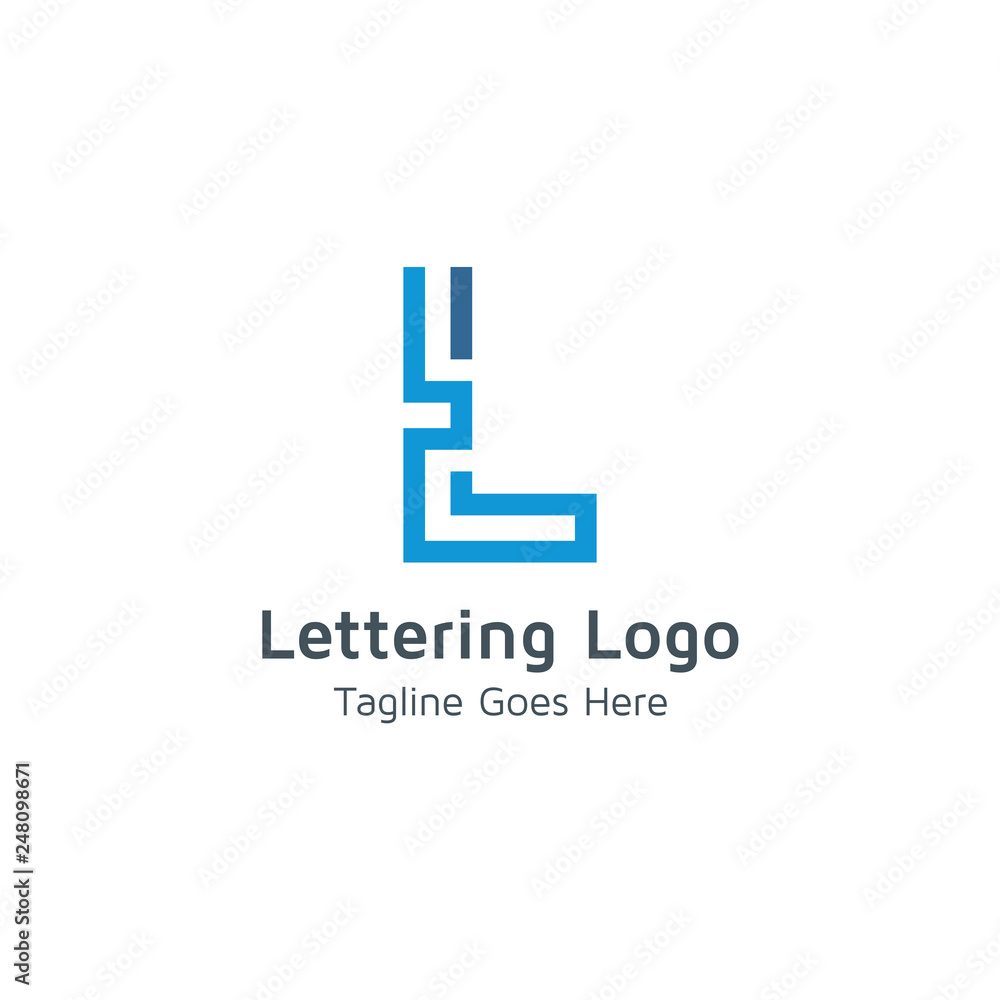 Lettering L Vector Lettering L Vector