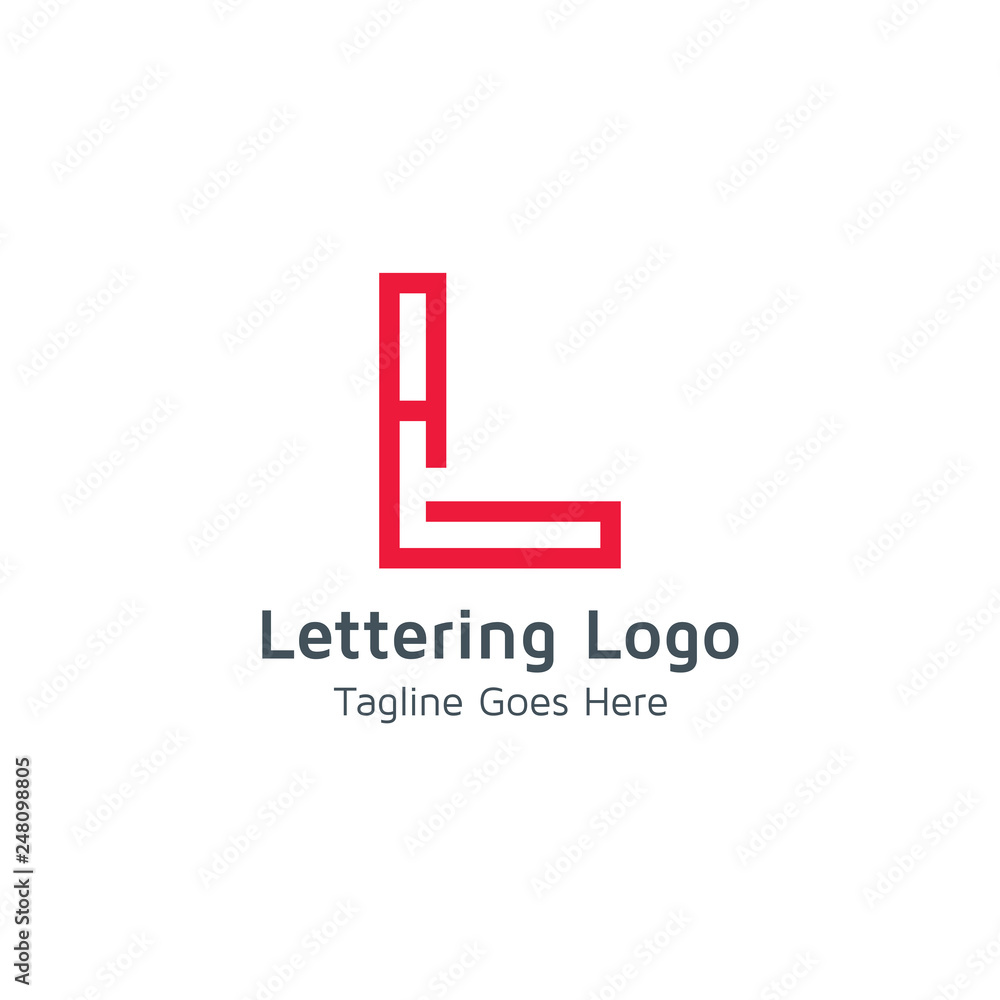 Lettering L Vector Lettering L Vector