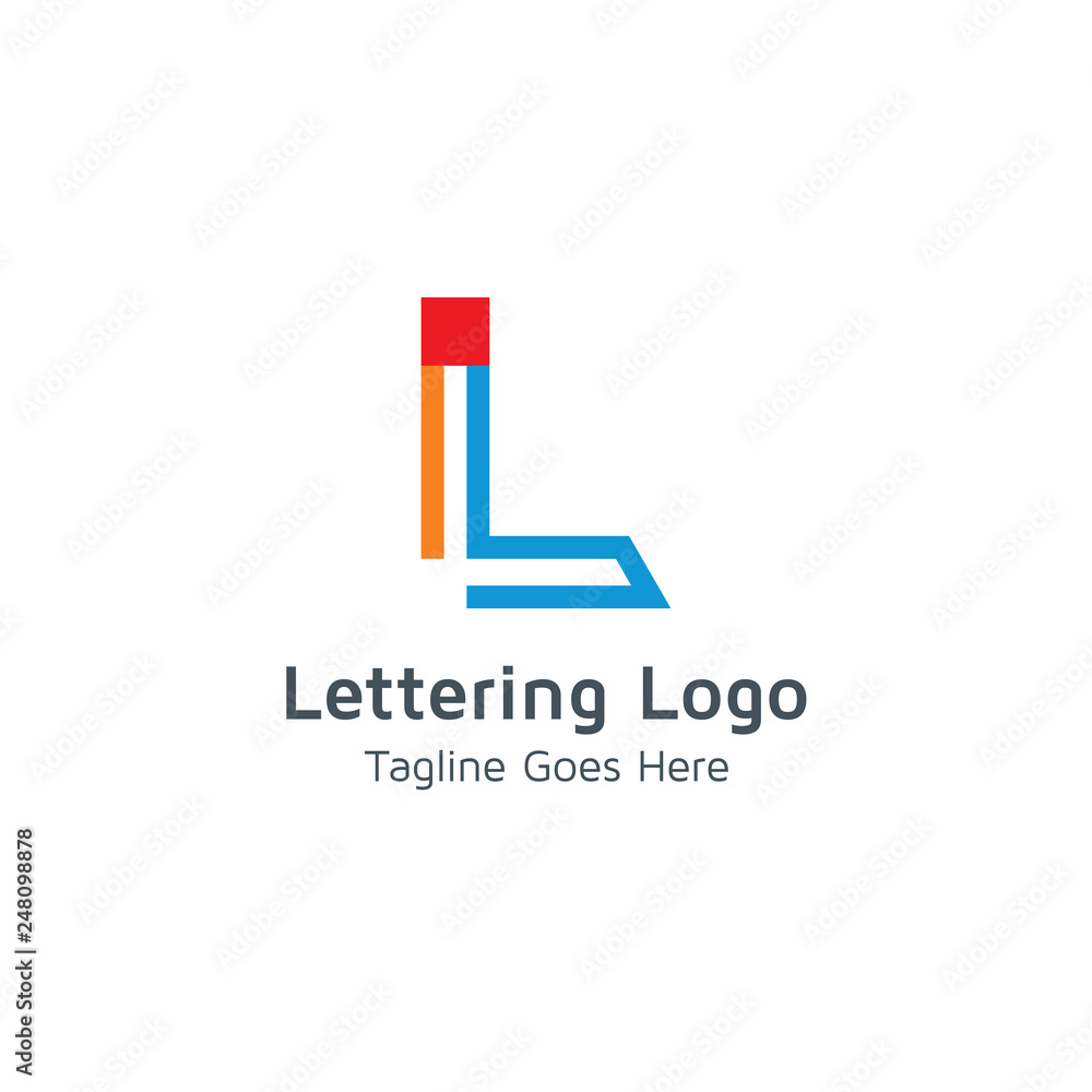 Lettering L Vector Lettering L Vector