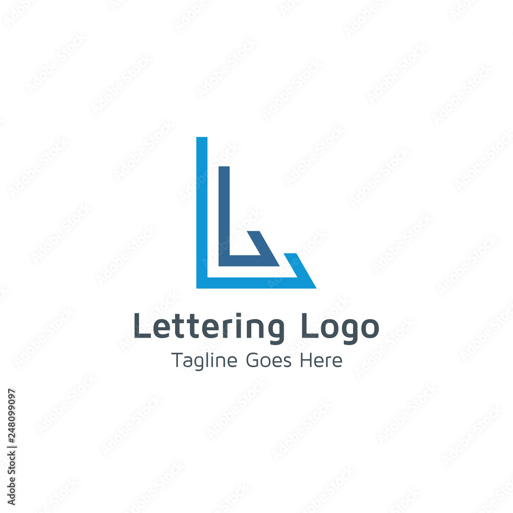 Lettering L Vector Lettering L Vector