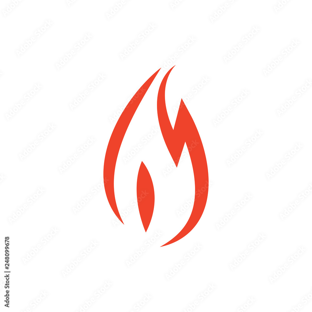 Abstract fire icon Abstract fire icon