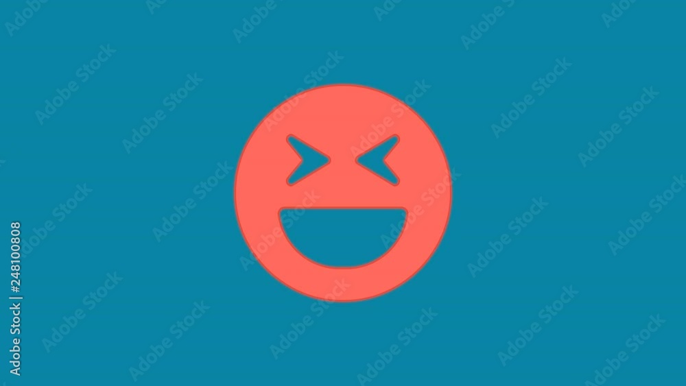 Behind the squares appears the symbol laugh squint. In - Out. Alpha channel Premultiplied - Matted with color RGB (8,132,164) Behind the squares appears the symbol laugh squint. In - Out. Alpha channel Premultiplied - Matted with color RGB (8,132,164)