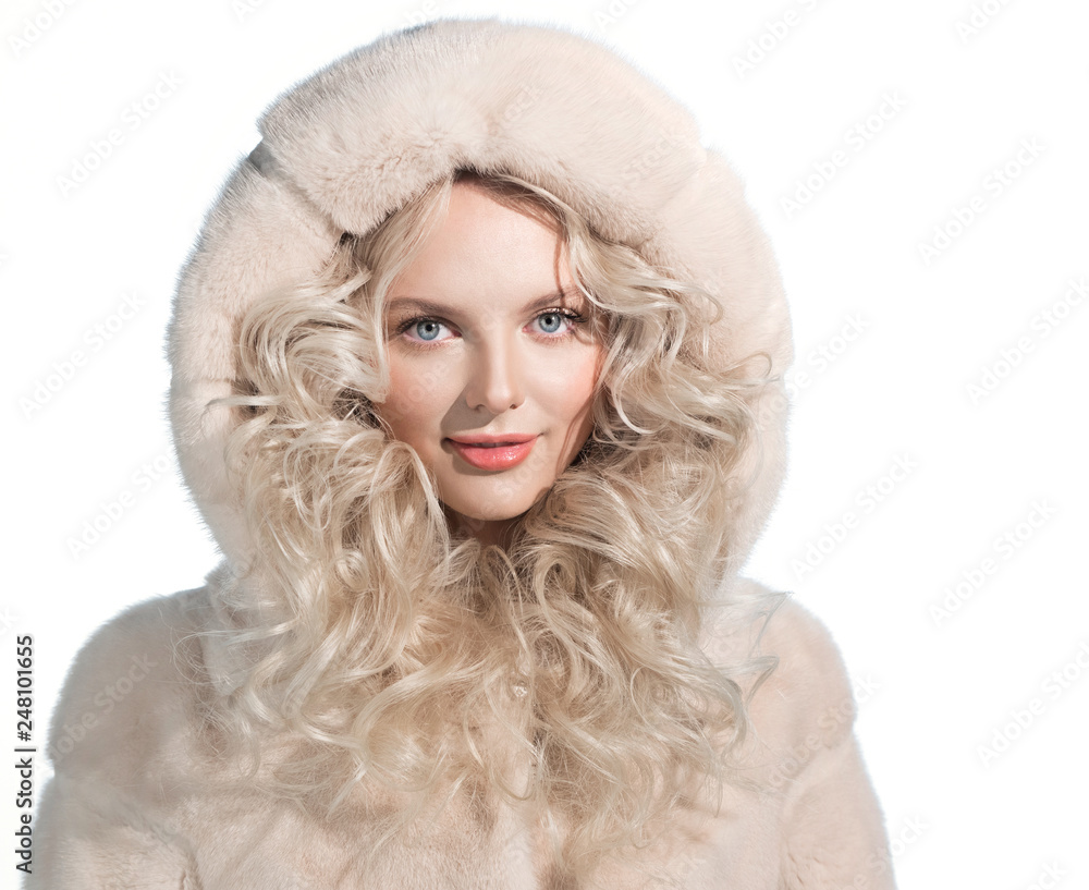 Beautiful luxury winter woman